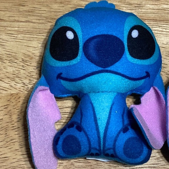 2022 Disney Sittin' Stitch 4" Mini Plush w/ Hanger Stuffed Animal Toy Set of 2 - Picture 2 of 6